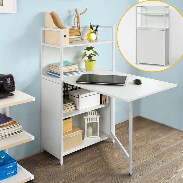 Những Mẫu Bàn Làm Việc Thông Minh - Top 10 Kinh Nghiệm Cầ... 2 bàn làm việc xếp gọn