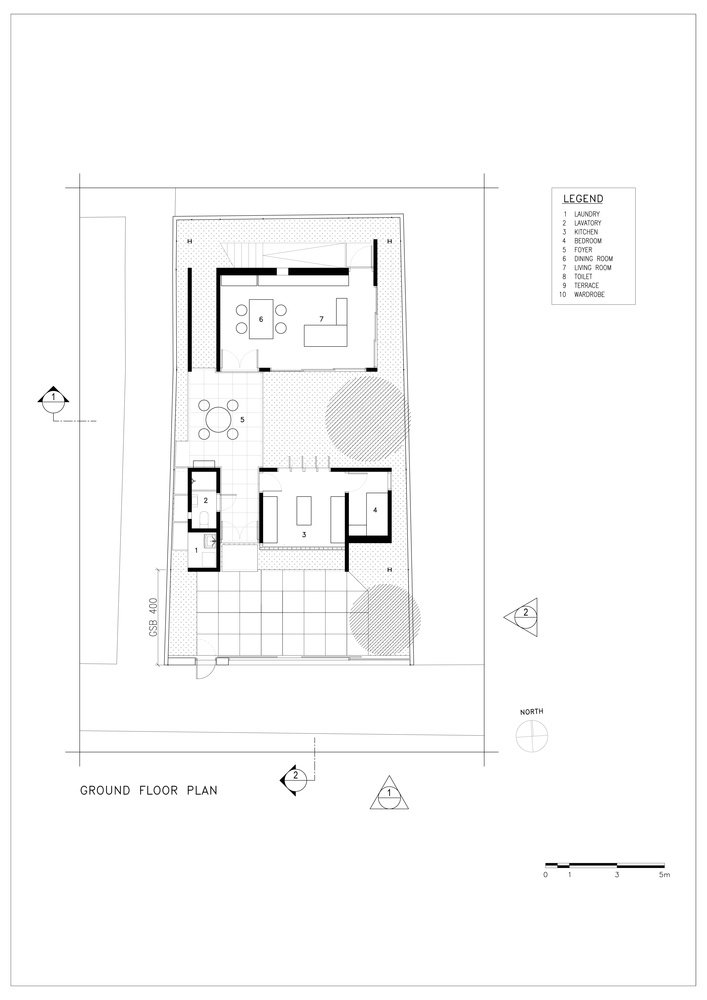 Doctor House / Tan Tik Lam Architects - Top 10 Kinh Nghiệ... 3 261205-1.-doctor-house---ground-floor-plan.jpg