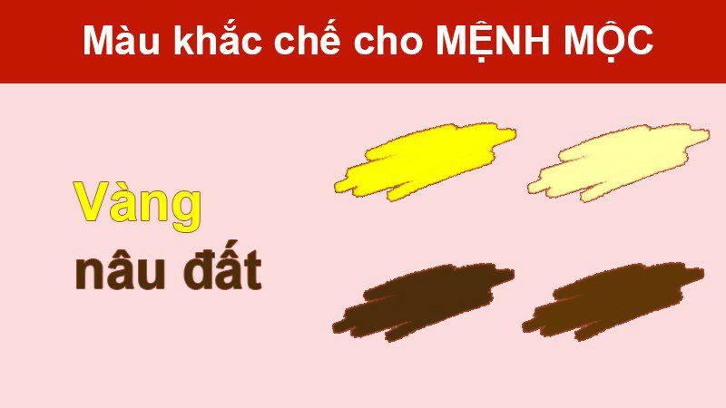 Màu vàng, nâu đất Màu vàng, nâu đất