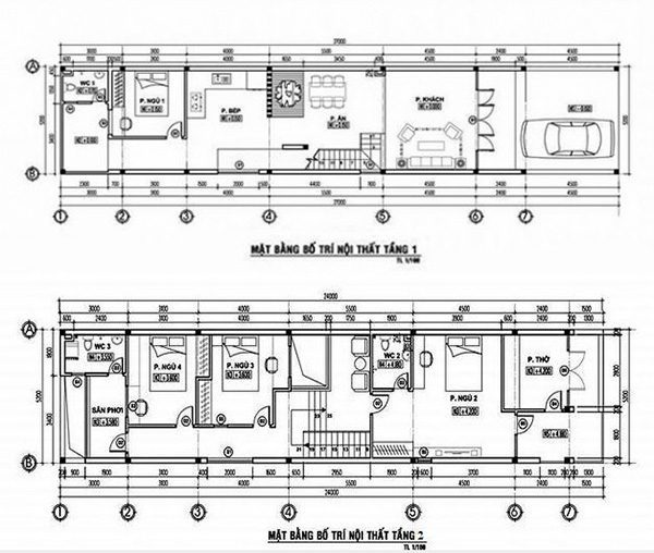 Top 10 Mẫu Nhà Cấp 4 Đẹp 5×20 16 Bản vẽ thiết kế nhà cấp 4 5x20m