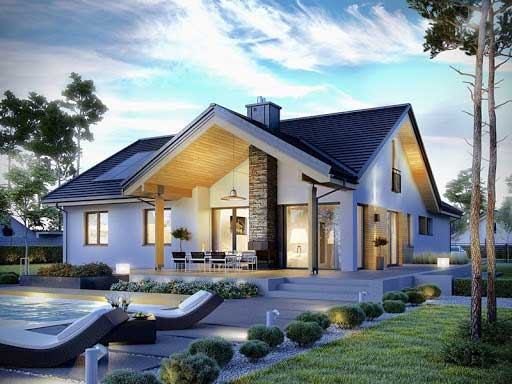 Top 100 Mẫu Thiết Kế Nhà Đẹp Nhất SieuThiBanVe.Com 23 biet thu 1 tang dep11