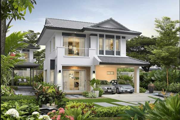 Top 100 Mẫu Thiết Kế Nhà Đẹp Nhất SieuThiBanVe.Com 24 biet thu 2 tang dep1