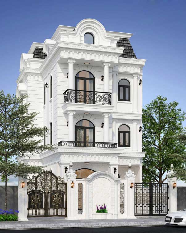 Top 100 Mẫu Thiết Kế Nhà Đẹp Nhất SieuThiBanVe.Com 25 Biệt thự 3 tầng đẹp