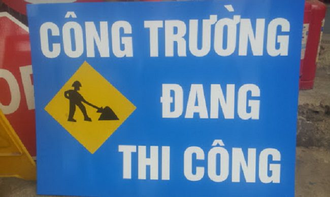 Các loại biển báo công trường đang thi công Các loại biển báo công trường đang thi công