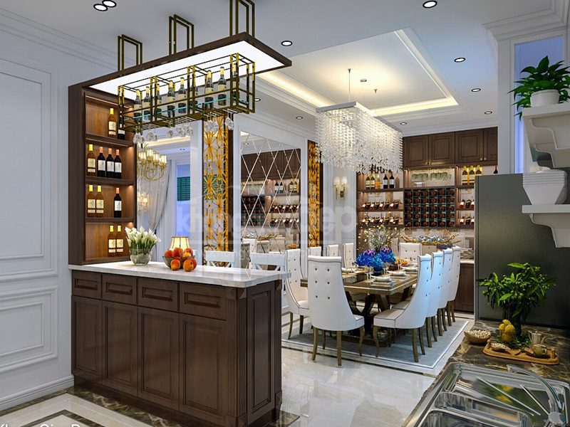 Kích thước quầy bar đẹp & bếp đúng tiêu chuẩn cho gi... 7 trang trí quầy bar