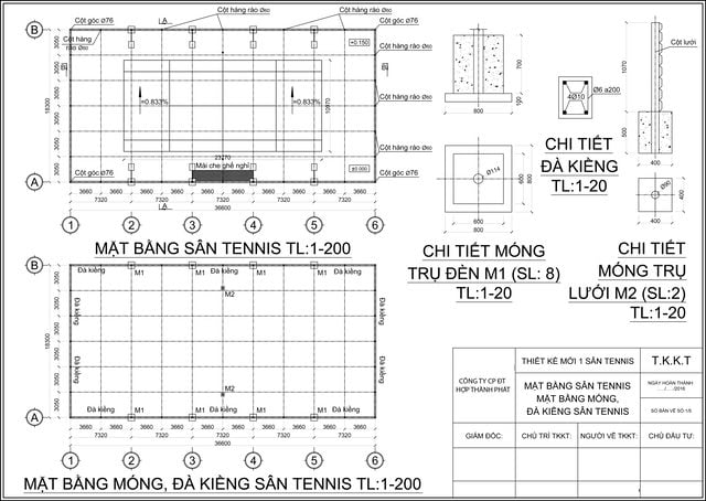 Quy Trình Thi Công Sân Tennis Tiêu Chuẩn, Bền Đẹp - Top 1... 3 Kích thước tiêu chuẩn sân Tennis