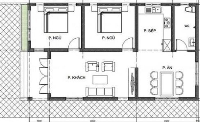 mat bang bo tri noi that cho nha cap 4 70 trieu - Xây nhà cấp 4 giá 70 triệu đẹp - tiện nghi - Tại sao không? - kinh-nghiem-xay-nha