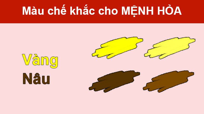  Màu vàng, nâu đất