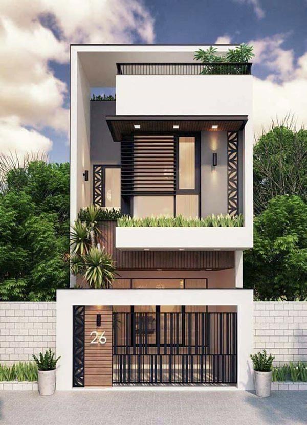 Top 10 Mẫu Nhà Cấp 4 Đẹp 5×20 15 Nhà cấp 4 2 tầng 5x20
