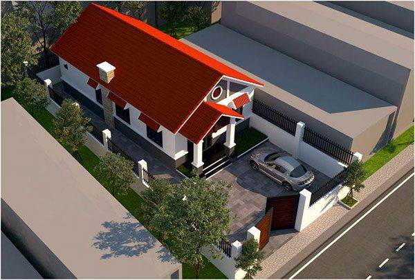 Top 10 Mẫu Nhà Cấp 4 Đẹp 5×20 1 Nhà cấp 4 mái thái 5x20