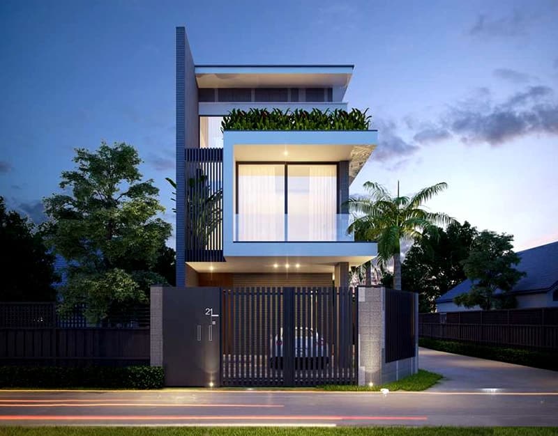Công Ty Xây Dựng Nhà Phố Trọn Gói Uy Tín Tại Đà Nẵng - To... 1 mẫu thiết kế nhà phố tại Công Ty Thiết Kế Xây Dựng Khang Thịnh