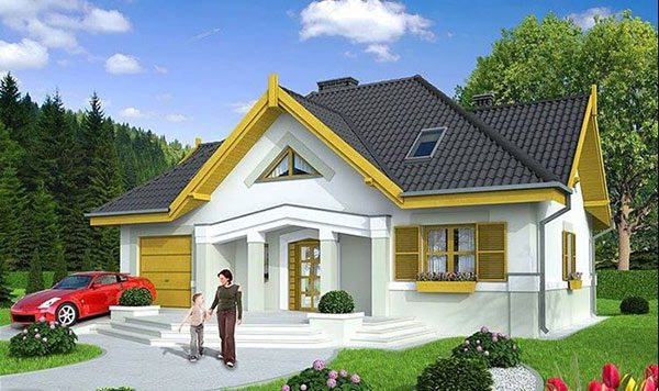 Ảnh 21 - Sơn ngoại thất nhà cấp 4 đẹp với màu vàng và trắng