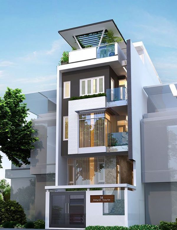 Sơn nhà cho người mệnh thủy với màu trắng và đen