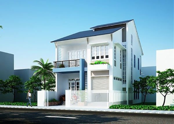 Ảnh 12 - Sơn nhà đẹp với màu xanh da trời