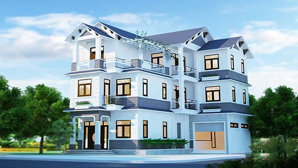 Ảnh 13 - Sơn nhà màu xanh dương nhạt