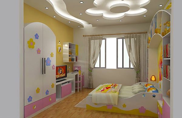 Báo Giá Thi Công Trần Thạch Cao Tại Đà Nẵng - Top 10 Kinh... 24 mau tran thach cao phong ngu tre em 14 4