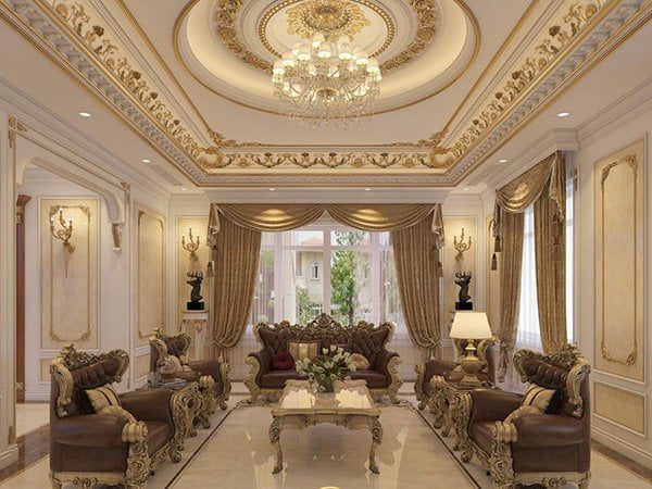 Báo Giá Thi Công Trần Thạch Cao Tại Đà Nẵng - Top 10 Kinh... 42 tran thach cao tan co dien 1 2