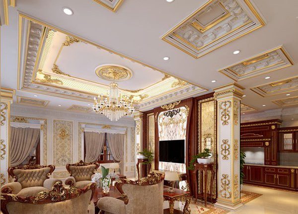 Báo Giá Thi Công Trần Thạch Cao Tại Đà Nẵng - Top 10 Kinh... 48 tran thach cao tan co dien 7 2