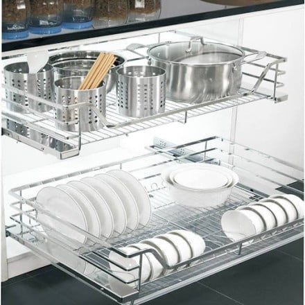 Giá xoong nồi đa năng inox 304 nan dẹt cánh mờ 700 - Cái 1 Giá xoong nồi đa năng inox 304 nan dẹt cánh mờ 700 - Cái