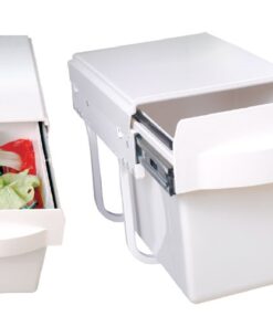 Thùng rác đơn âm tủ, ray giảm chấn 300 - Cái