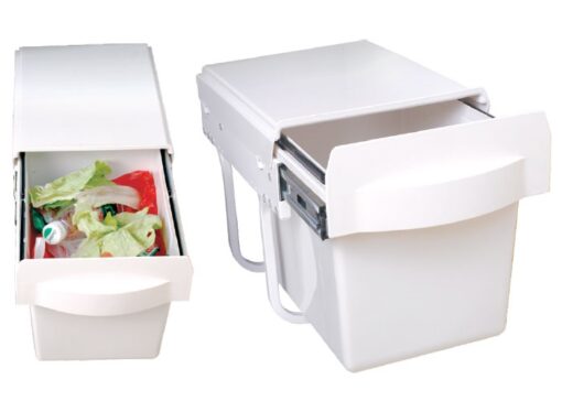 Thùng rác đơn âm tủ, ray giảm chấn 300 - Cái 1 Thùng rác đơn âm tủ, ray giảm chấn 300 - Cái