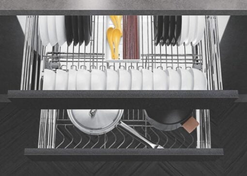 Giá xoong nồi đa năng inox 304 nan dẹt cánh mờ 800 - Cái 1 Giá xoong nồi đa năng inox 304 nan dẹt cánh mờ 800 - Cái