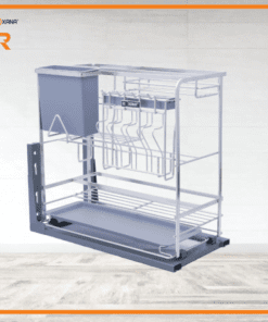 Giá dao thớt inox 304 nan dẹt mờ 300 - Cái