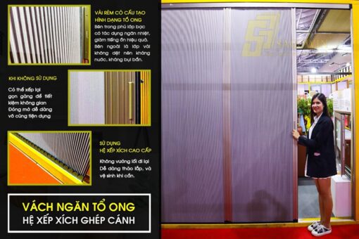 Vách ngăn ghép cánh xếp ngang hệ 40 - m2 1 Vách ngăn ghép cánh xếp ngang hệ 40 - m2