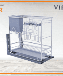 Giá dao thớt inox 304 nan dẹt mờ cao cấp 350 - Cái