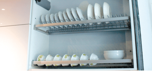 Giá chén bát cố định cao cấp 2 tầng- inox bóng 700 - Cái 1 Giá chén bát cố định cao cấp 2 tầng- inox bóng 700 - Cái