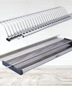 Giá chén bát đĩa cố định chữ V,INOX mờ 900 - Cái