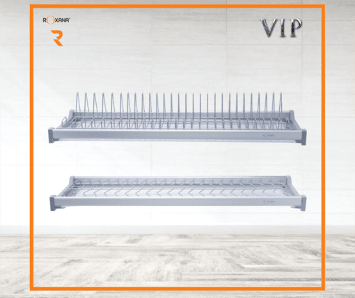 Giá chén bát cố định cao cấp 2 tầng- inox mờ 800 - Cái 1 Giá chén bát cố định cao cấp 2 tầng- inox mờ 800 - Cái