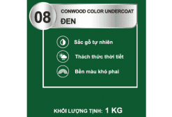 CONWOOD COLOR UNDERCOAT 08 ĐEN 1KG - Lon