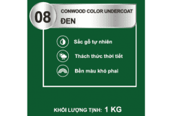 CONWOOD COLOR UNDERCOAT 08 ĐEN 1KG - Lon