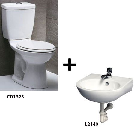 Bàn Cầu CD1325 + Lavabo L2140 - bộ