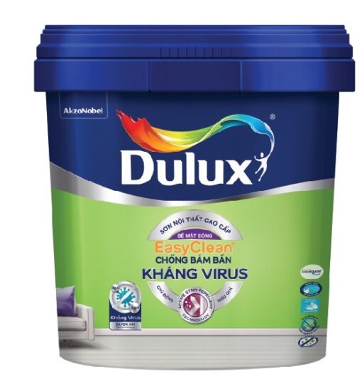 Sơn nước nội thất cao cấp DULUX EASYCLEAN CHỐNG BÁM BẨN KHÁNG VIRUS Bề mặt Bóng - E017B - 1L 1 Sơn nước nội thất cao cấp DULUX EASYCLEAN CHỐNG BÁM BẨN KHÁNG VIRUS Bề mặt Bóng - E017B - 1L