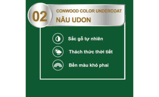 CONWOOD COLOR UNDERCOAT 02 NÂU UDON 5KG - Thùng