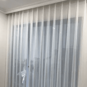 Màn rèm vải roan trắng không họa tiết - Ảnh 4