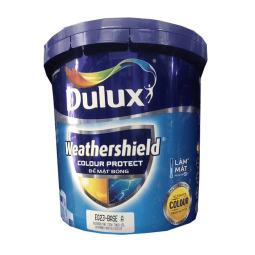 Sơn nước ngoại thất cao cấp DULUX WEATHERSHIELD COLOUR PROTECT Bề Mặt Bóng - E023 - 15L