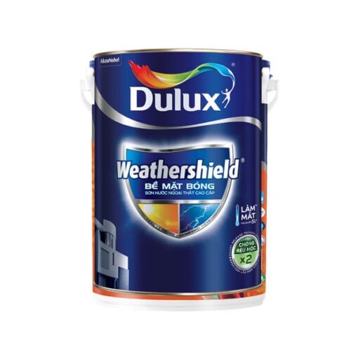 Sơn nước ngoại thất cao cấp DULUX WEATHERSHIELD Bề Mặt Bóng - BJ9 - 5L
