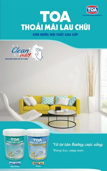 TOA Thoải Mái Lau Chùi Bóng Mờ - 5L