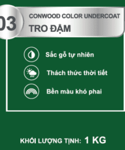 CONWOOD COLOR UNDERCOAT 03 TRO ĐẬM 1KG - Lon