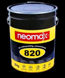 NEOMAX 820 - Chống thấm polyurethane, gốc dung môi, Thùng Thiếc (Chống thấm đàn hồi, có độ bền kéo đứt tốt và độ giãn dài cao, tính năng bám dính và khả năng che phủ các vết nứt tuyệt vời) - 20kg /thùng
