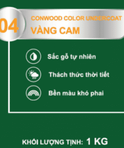 CONWOOD COLOR UNDERCOAT 04 VÀNG CAM 1KG - Lon