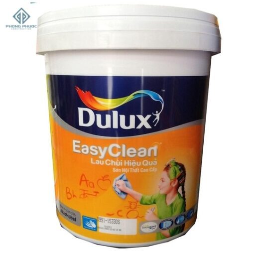 Sơn nước nội thất cao cấp DULUX EASYCLEAN LAU CHÙI HIỆU QUẢ Bề mặt mờ - A992 - 5L