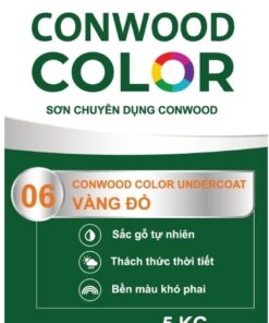 CONWOOD COLOR UNDERCOAT 06 VÀNG ĐỎ 5KG - Thùng