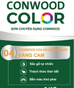 CONWOOD COLOR UNDERCOAT 04 VÀNG CAM 5KG - Thùng