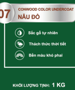 CONWOOD COLOR UNDERCOAT 07 NÂU ĐỎ 1KG - Lon