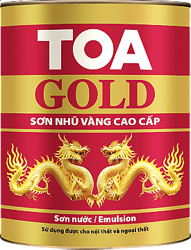 TOA Gold Emulsion (nhũ vàng - G005) - 17,5L* 1 TOA Gold Emulsion (nhũ vàng - G005) - 17,5L*