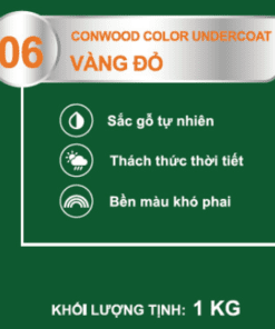 CONWOOD COLOR UNDERCOAT 06 VÀNG ĐỎ 1KG - Lon